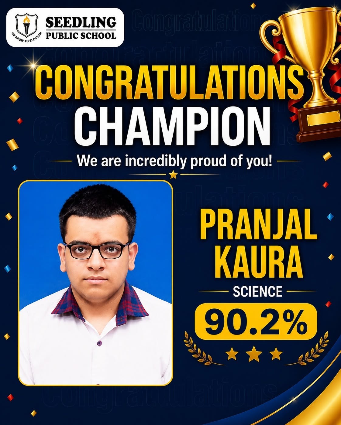 Seedling Topper Pranjal Kothari